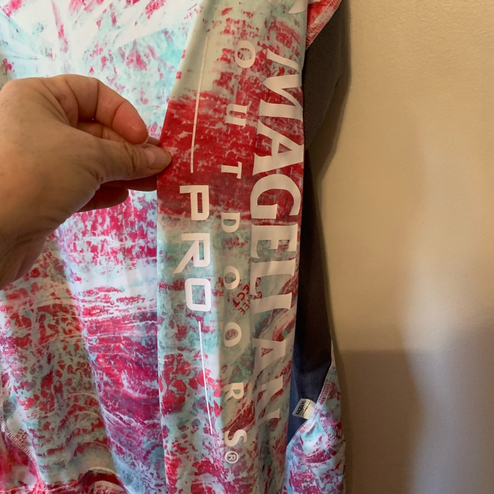 Magellan Outdoors Red and White Long Sleeve Tee - Picture 6 of 9